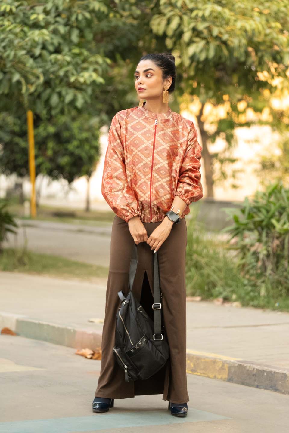 Coral Ember - Bomber Jacket