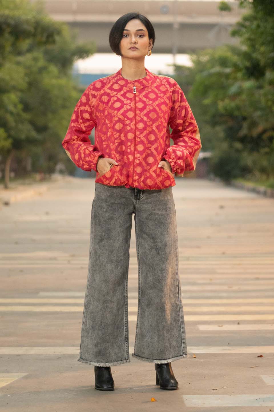 Crimson Halo - Bomber Jacket