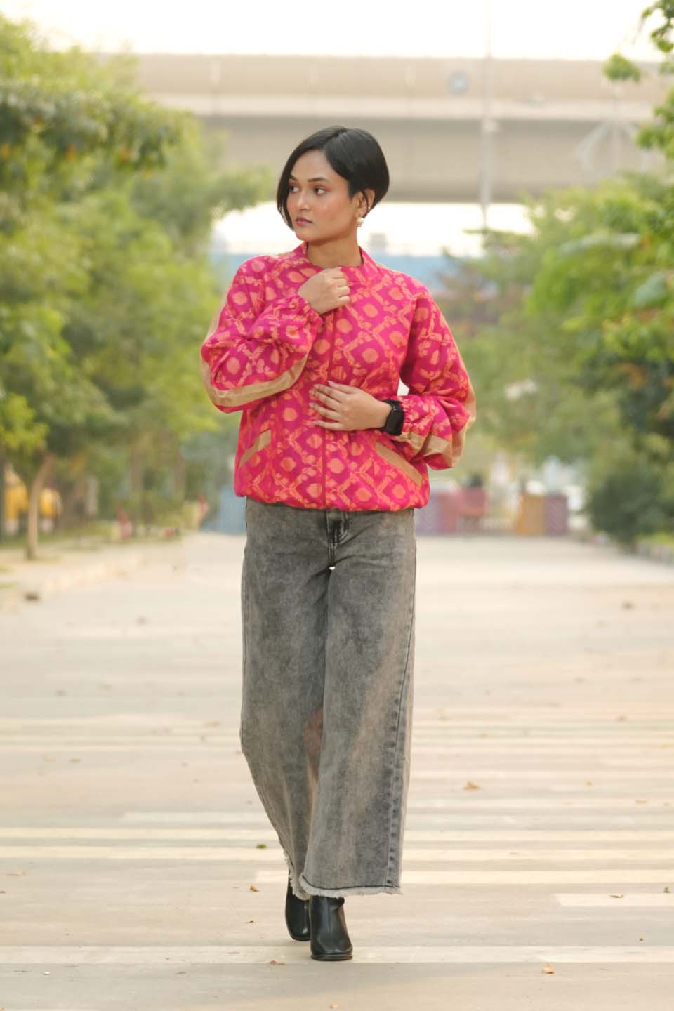 Crimson Halo - Bomber Jacket