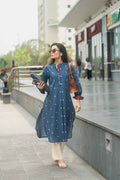 Midnight Buti — Handloom Cotton Kurta