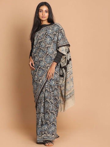 INTO THE RABBIT HOLE (KALAMKARI 100% PURE COTTON SAREE)