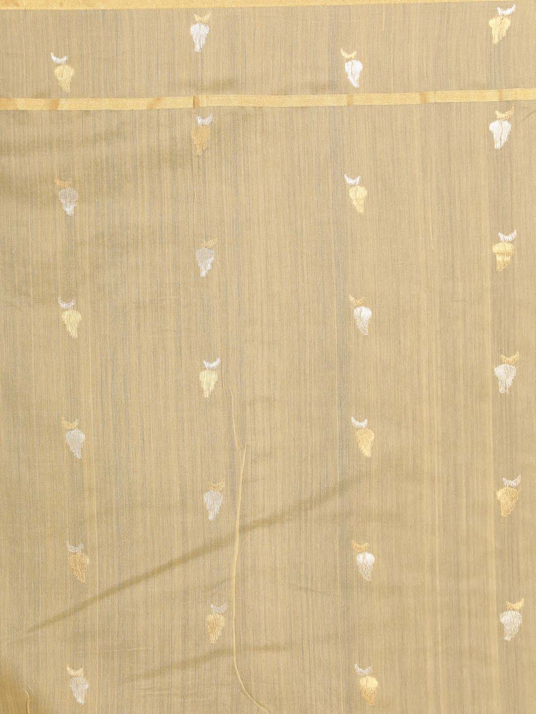 Indethnic Chanderi Handloom Silk Cotton Saree - Saree Detail View