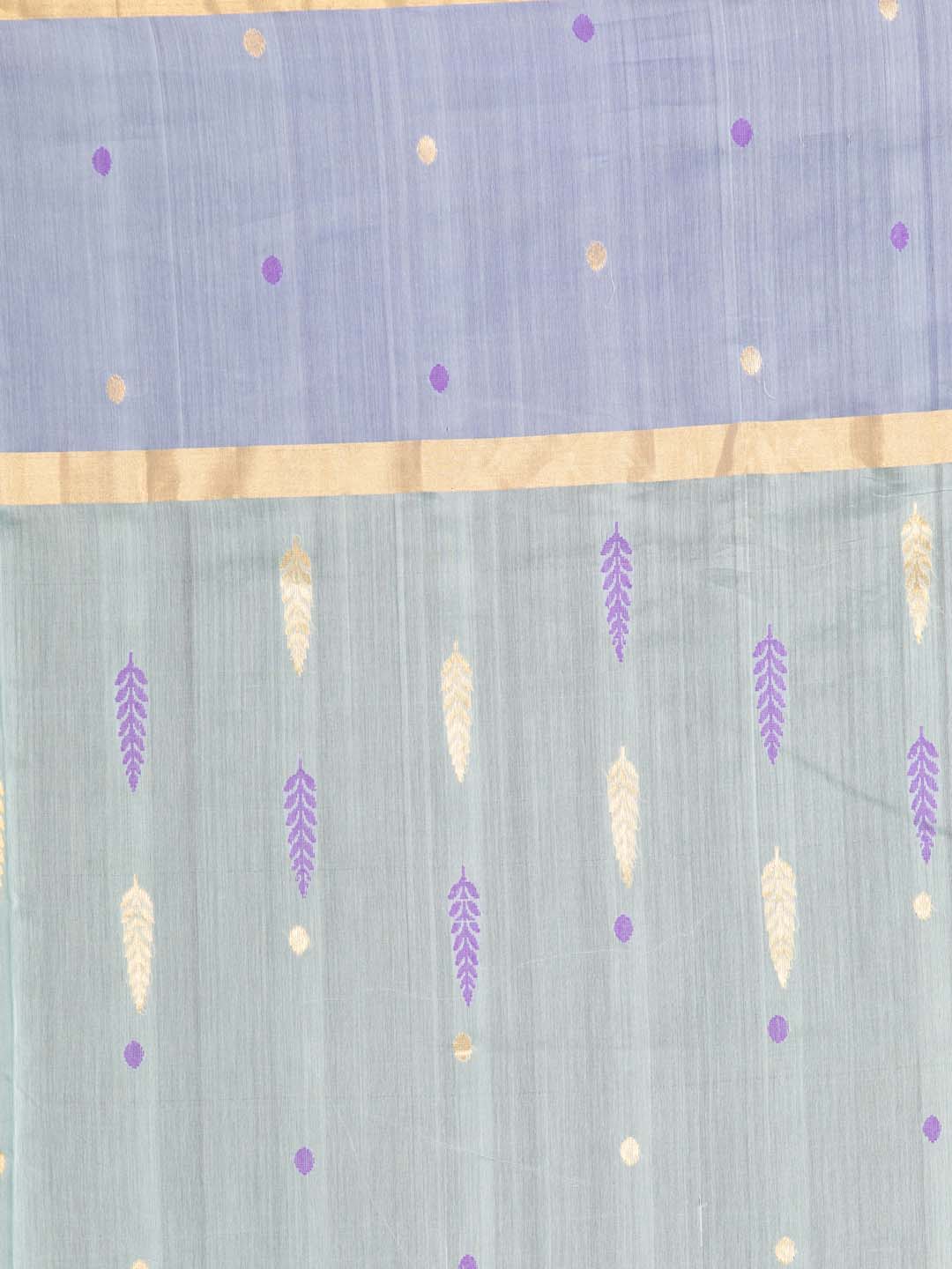 Indethnic Chanderi Handloom Silk Cotton Saree - Saree Detail View