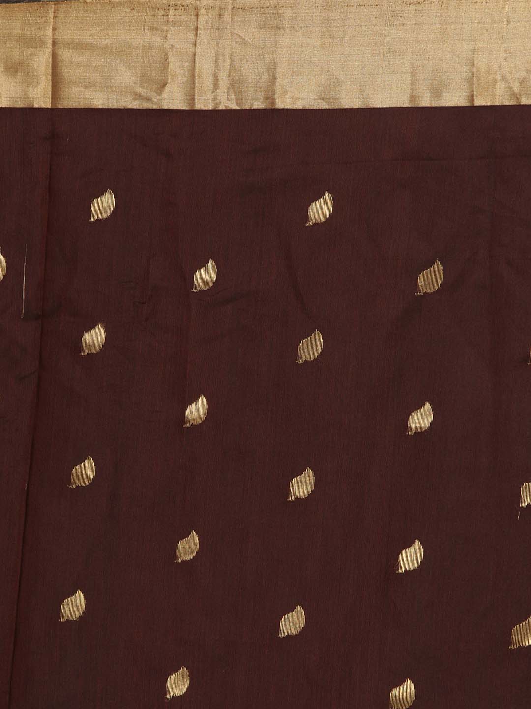 Indethnic Chanderi Handloom Silk Cotton Saree - Saree Detail View