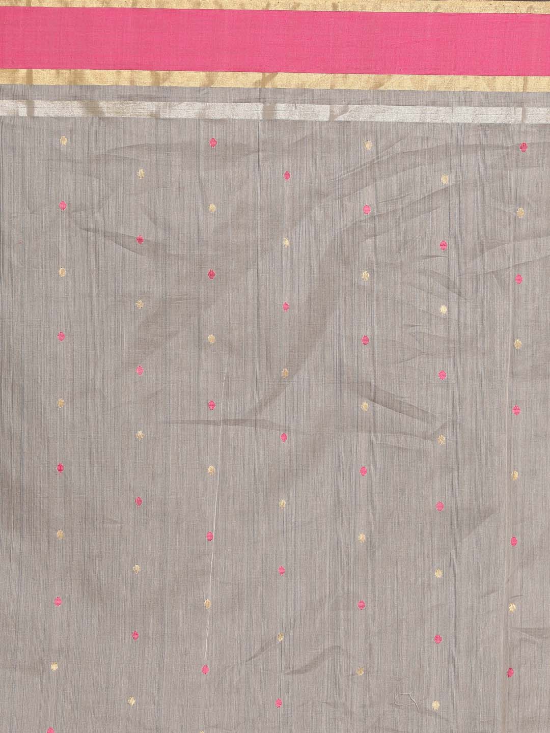 Indethnic Chanderi Handloom Silk Cotton Saree - Saree Detail View