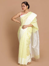 RADIANT YELLOW POLKAS (CHANDERI SILK COTTON SAREE)