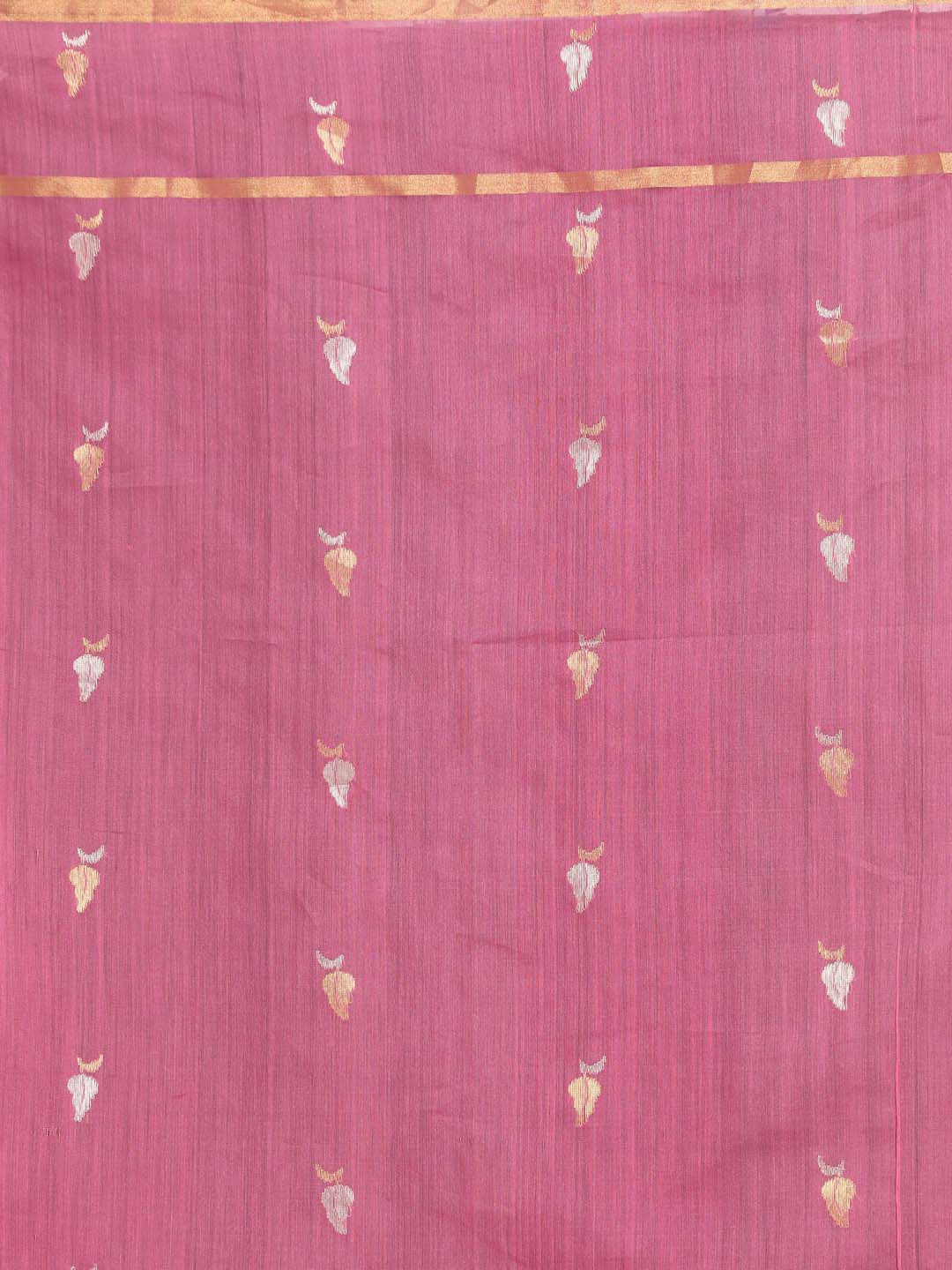 Indethnic Chanderi Handloom Silk Cotton Saree - Saree Detail View