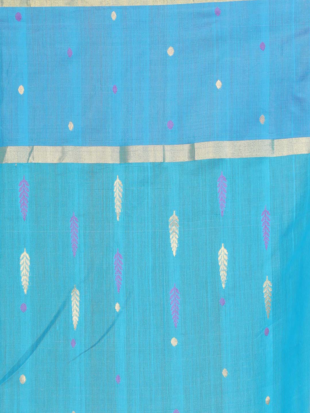 Indethnic Chanderi Handloom Silk Cotton Saree - Saree Detail View