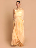 Indethnic Chanderi Handloom Silk Cotton Saree - View 1