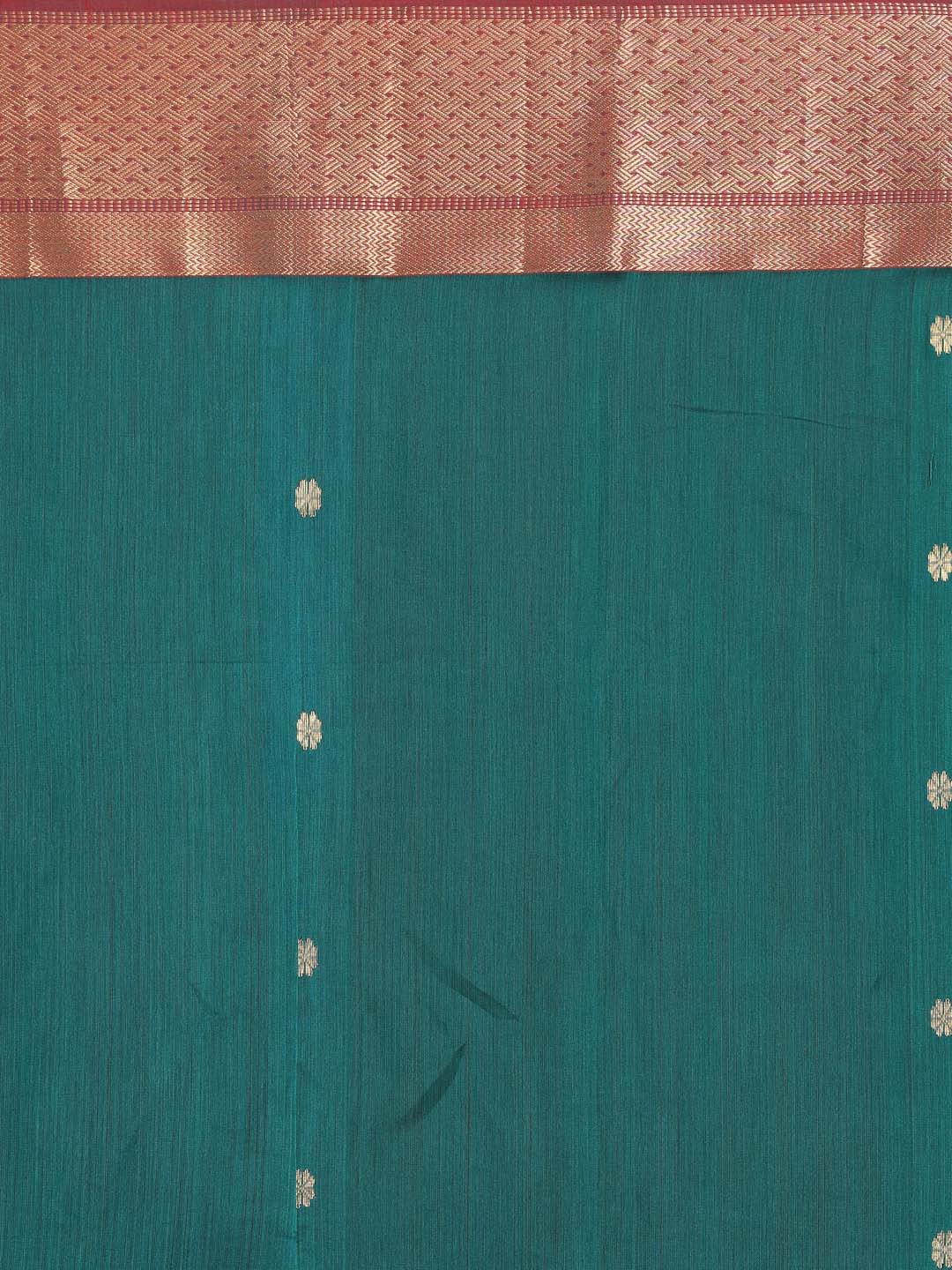 Indethnic Maheshwari Handloom Silk Cotton Saree - Saree Detail View