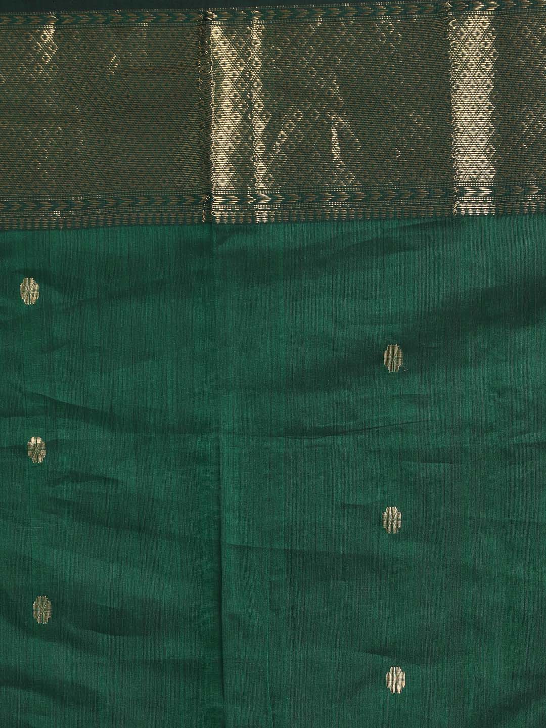 Indethnic Maheshwari Handloom Silk Cotton Saree - Saree Detail View