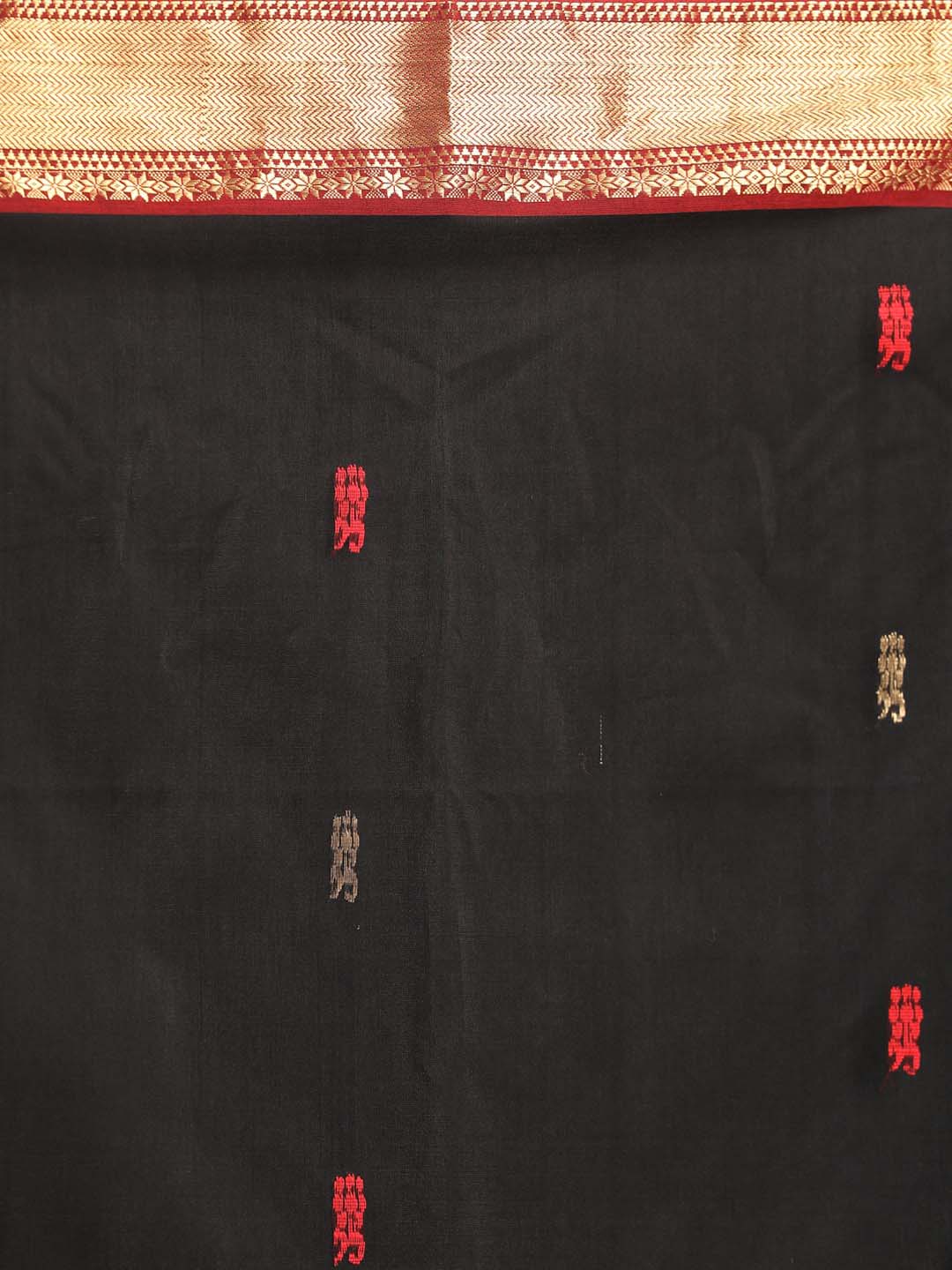 Indethnic Maheshwari Handloom Silk Cotton Saree - Saree Detail View