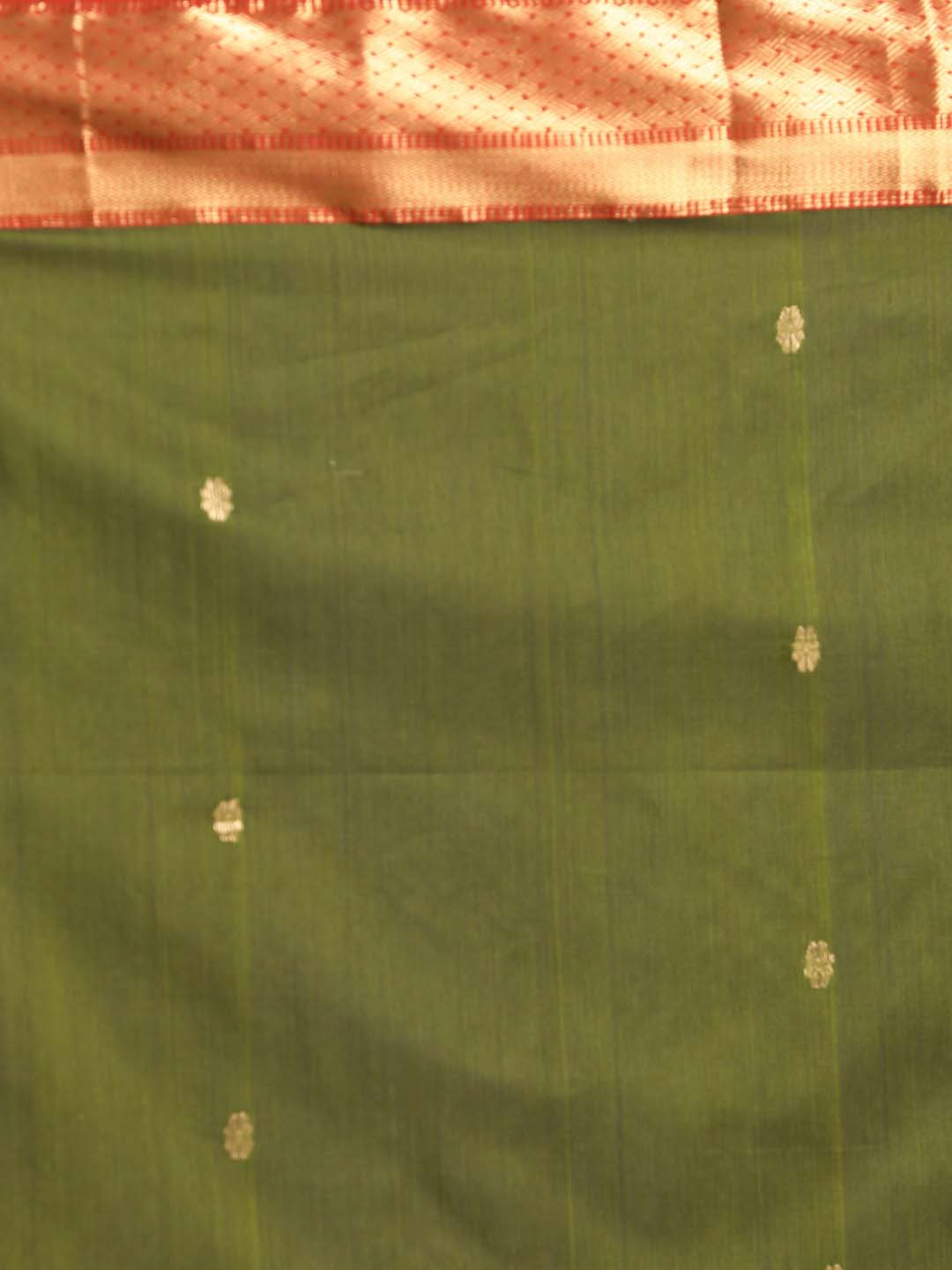 Indethnic Maheshwari Handloom Silk Cotton Saree - Saree Detail View