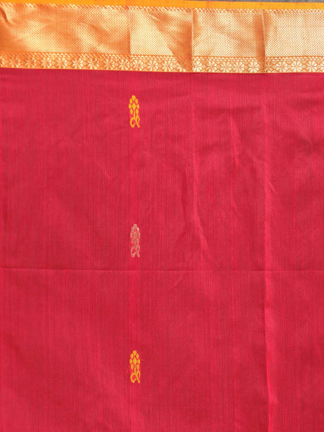 Indethnic Maheshwari Handloom Silk Cotton Saree - Saree Detail View