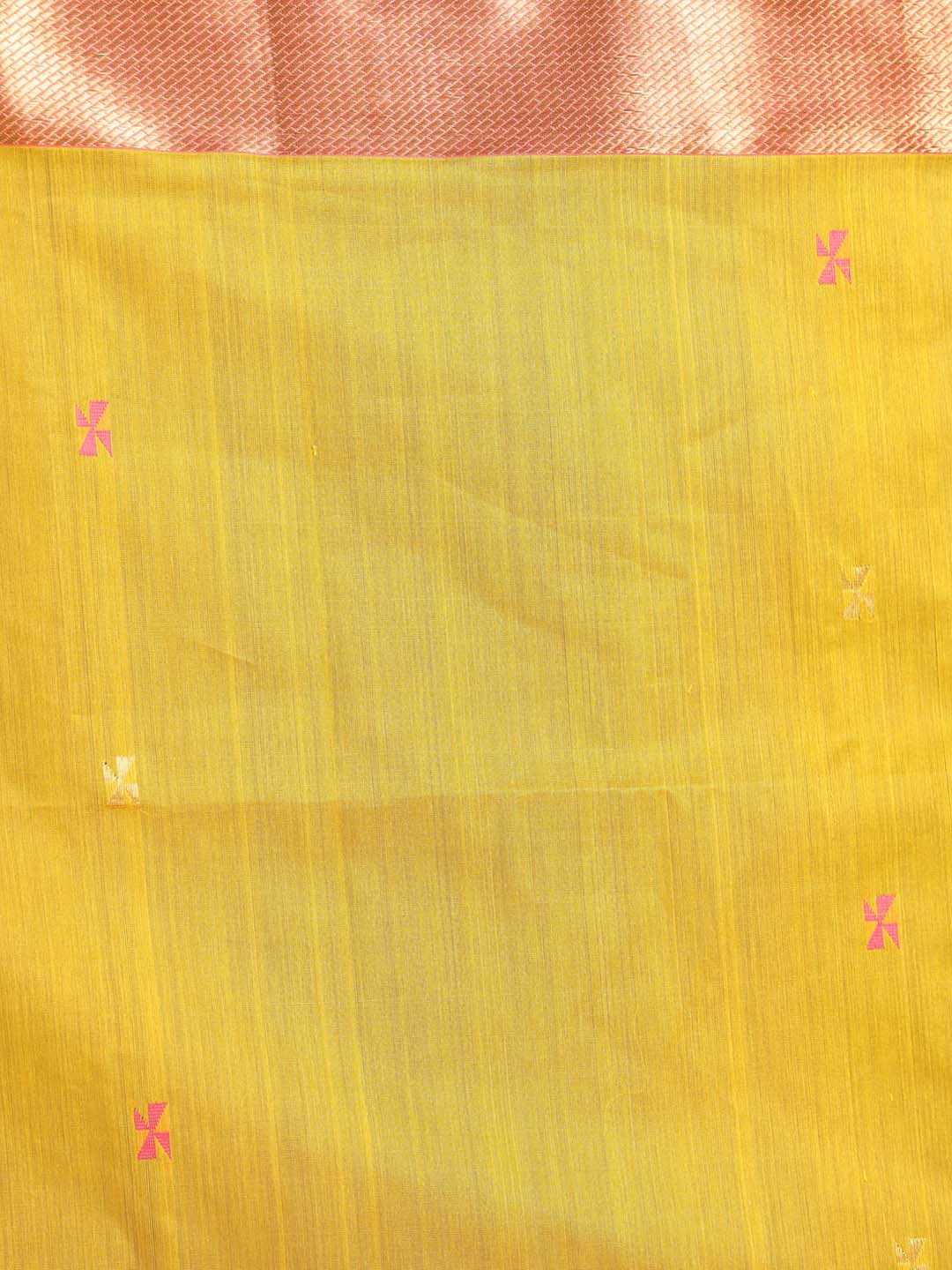 Indethnic Maheshwari Handloom Silk Cotton Saree - Saree Detail View