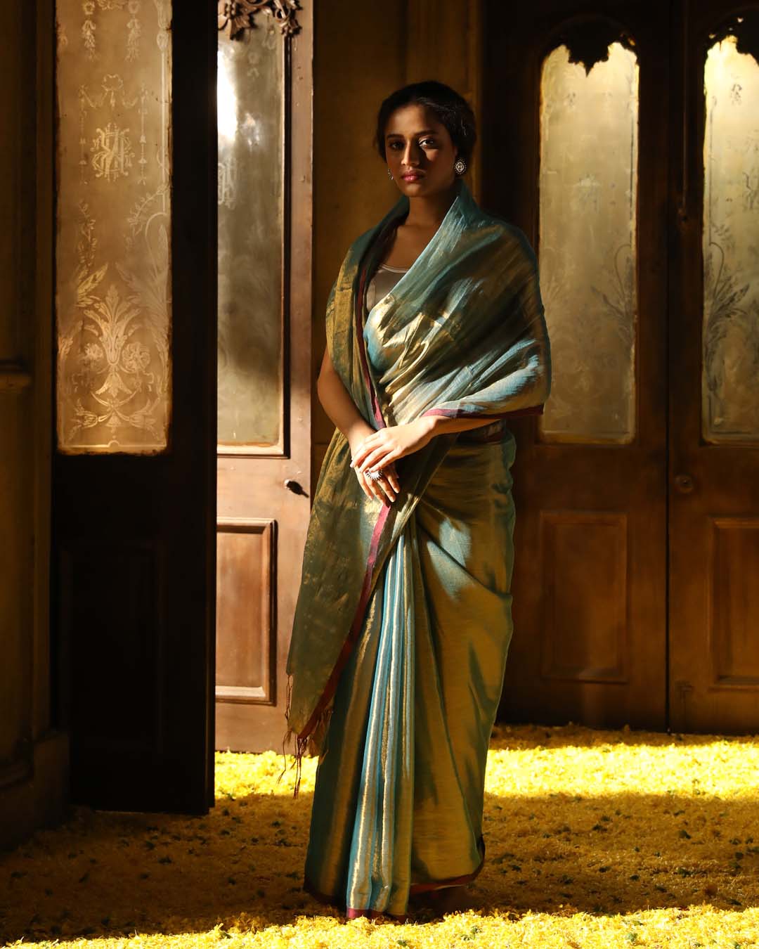 OCEAN BREEZE (HANDLOOM 100% PURE COTTON SAREE)