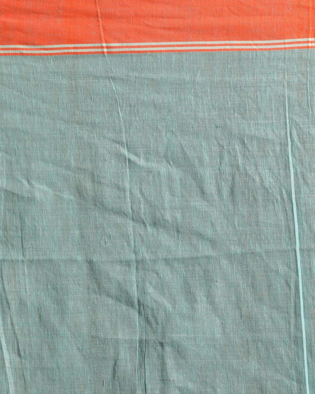 Indethnic Blue Pure Cotton Woven Design Design Sarees - Saree Detail View
