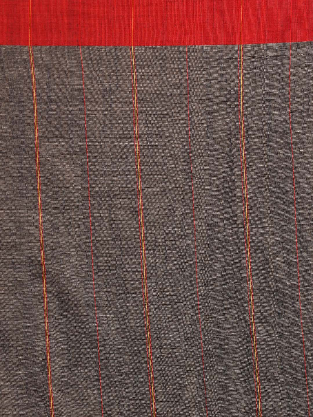 Indethnic Grey Pure Cotton Woven Design Design Sarees - Saree Detail View