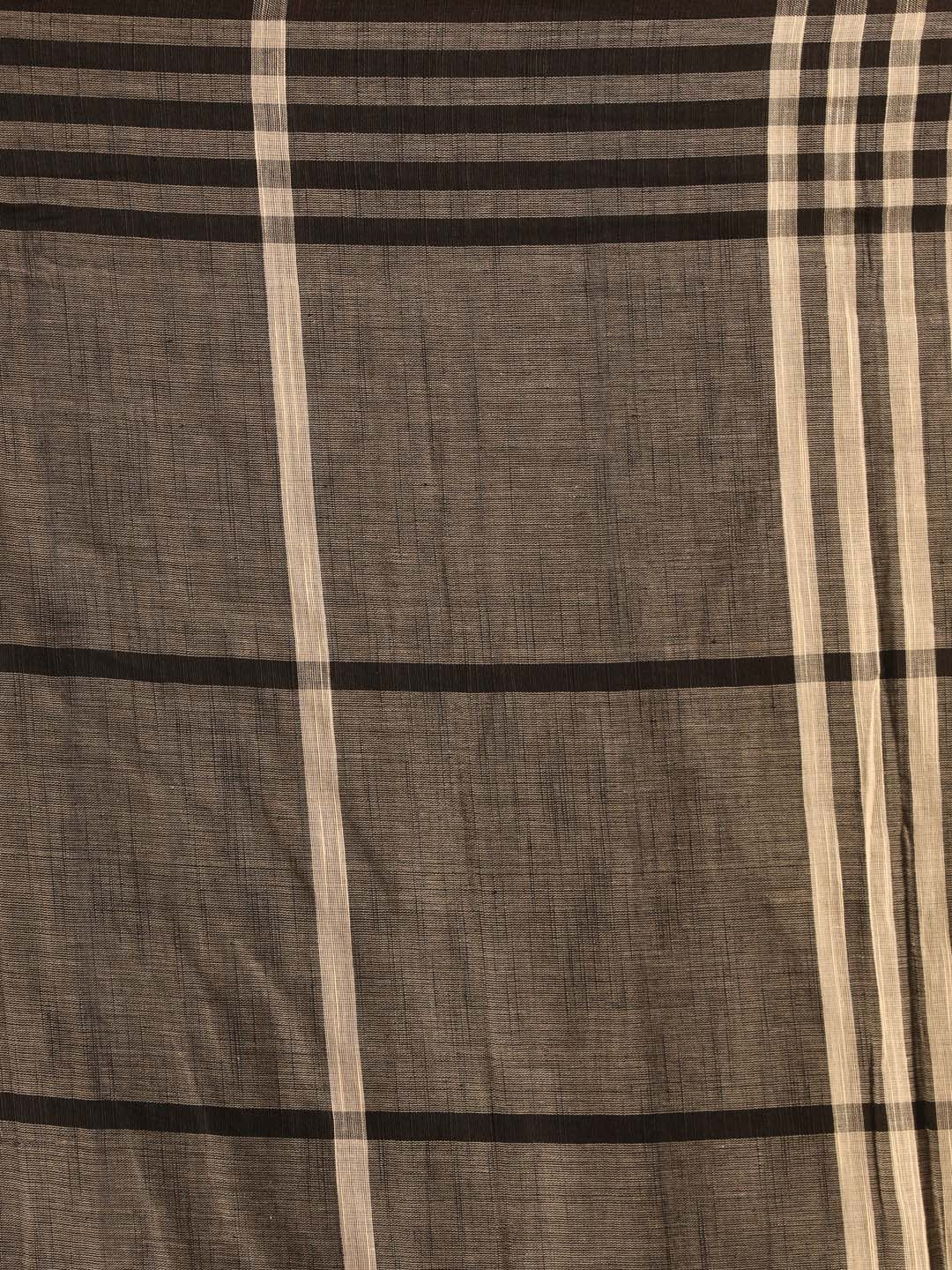 Indethnic Grey Pure Cotton Woven Design Design Sarees - Saree Detail View