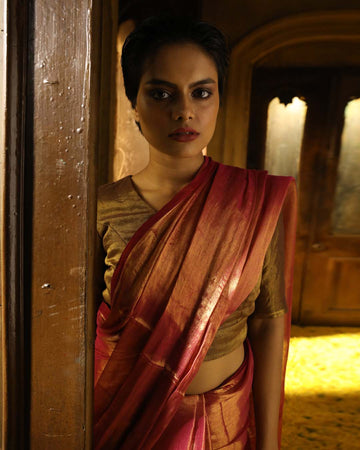 MAGENTA BLISS (HANDLOOM 100% PURE COTTON SAREE)