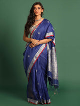 NAVY ENCHANTMENT (JAMDANI 100% PURE SILK SAREE)