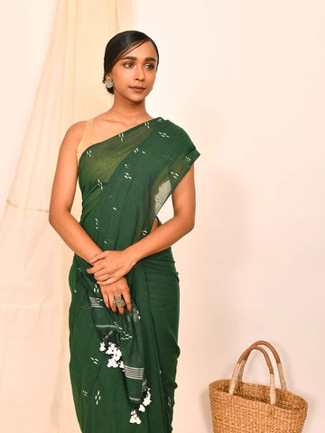 WOVEN HARMONY (BENGAL HANDLOOM 100% PURE COTTON SAREE)