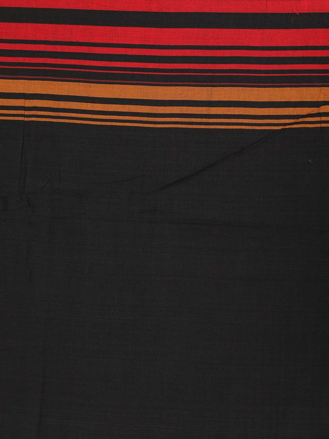 Indethnic Black Bengal Handloom Pure Cotton Saree Daily Saree - Saree Detail View