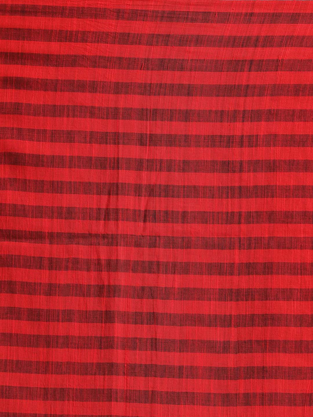Indethnic Red Bengal Handloom Pure Cotton Saree Work Saree - Saree Detail View