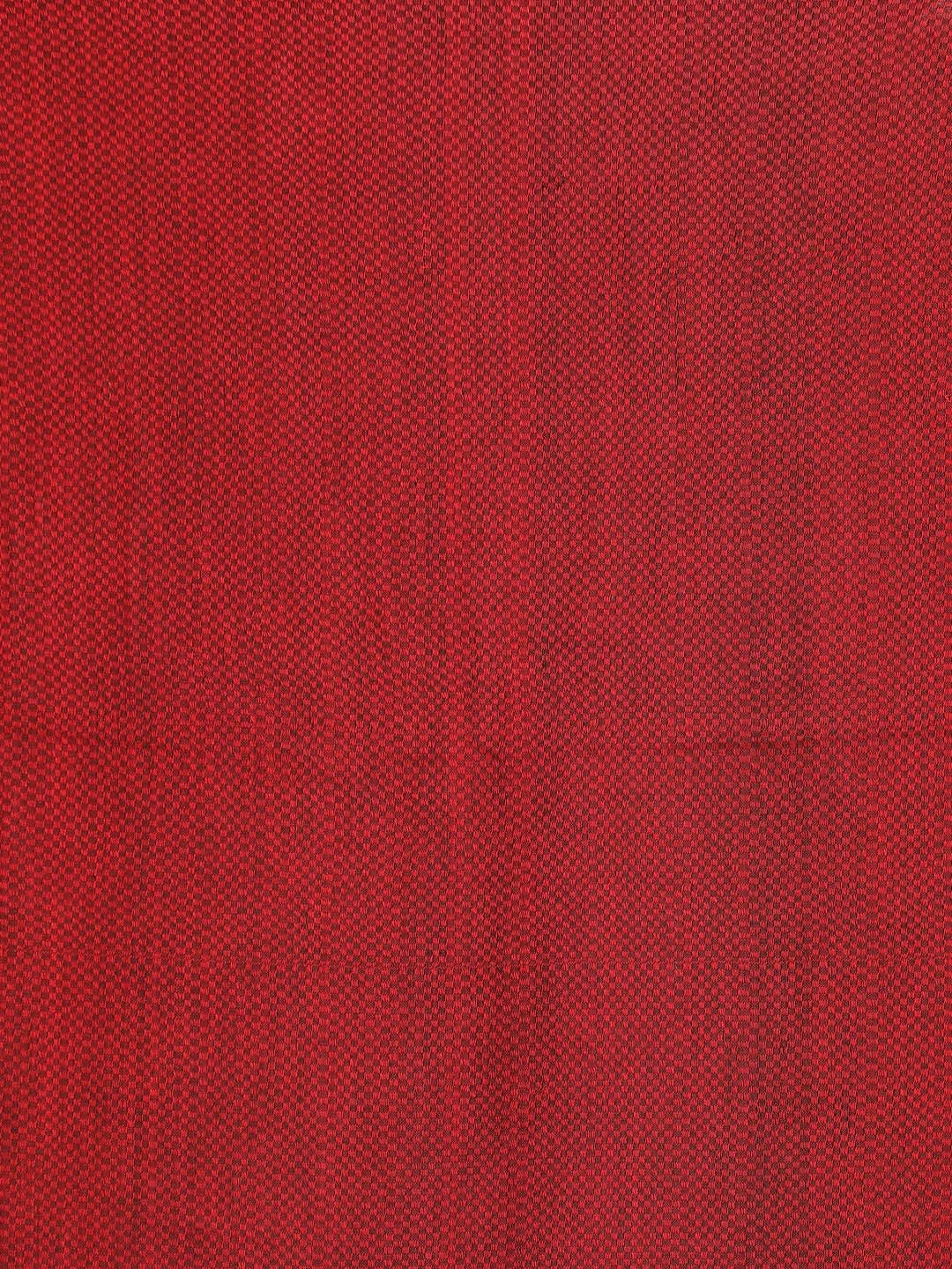 Indethnic Red Bengal Handloom Pure Cotton Saree Party Saree - Saree Detail View
