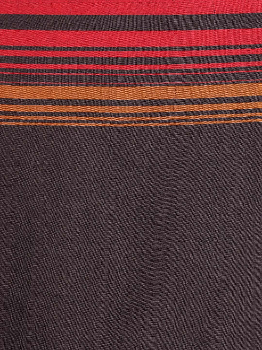 Indethnic Brown Bengal Handloom Pure Cotton Saree Daily Saree - Saree Detail View