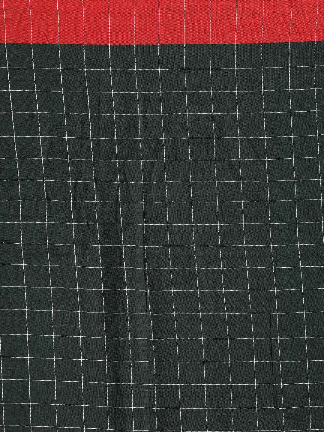 Indethnic Green Bengal Handloom Pure Cotton Saree Work Saree - Saree Detail View