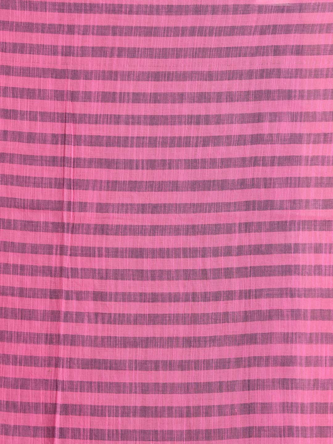 Indethnic Pink Bengal Handloom Pure Cotton Saree Work Saree - Saree Detail View