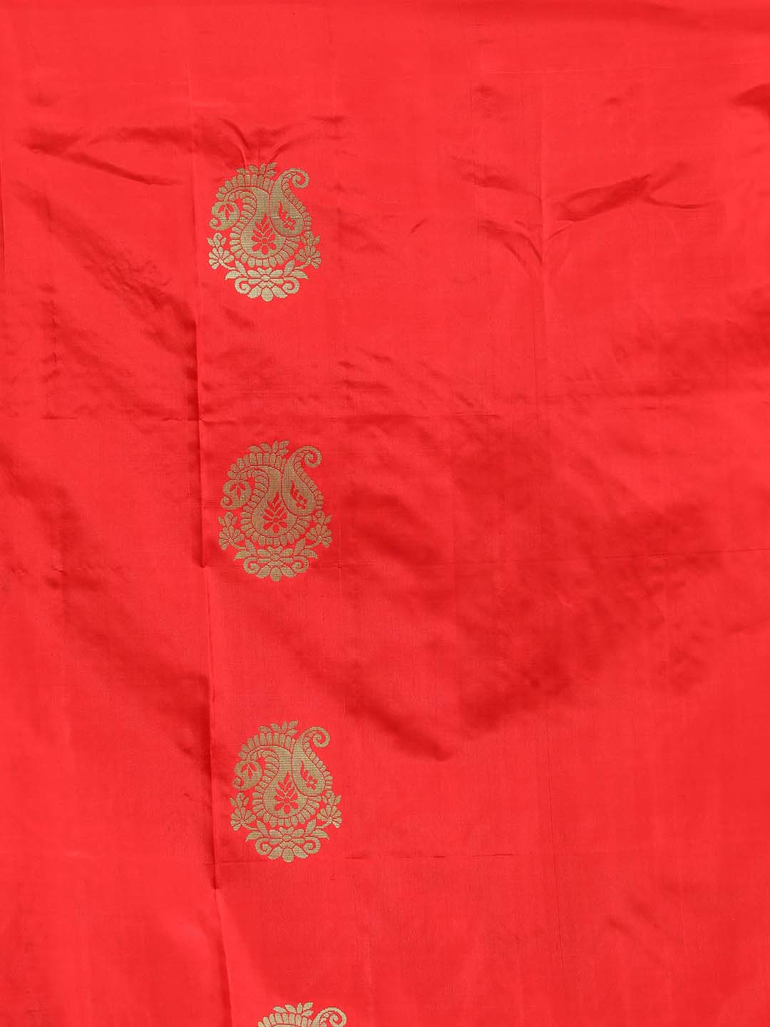 Indethnic Red Pochampally Pure Silk Handloom Saree - Saree Detail View