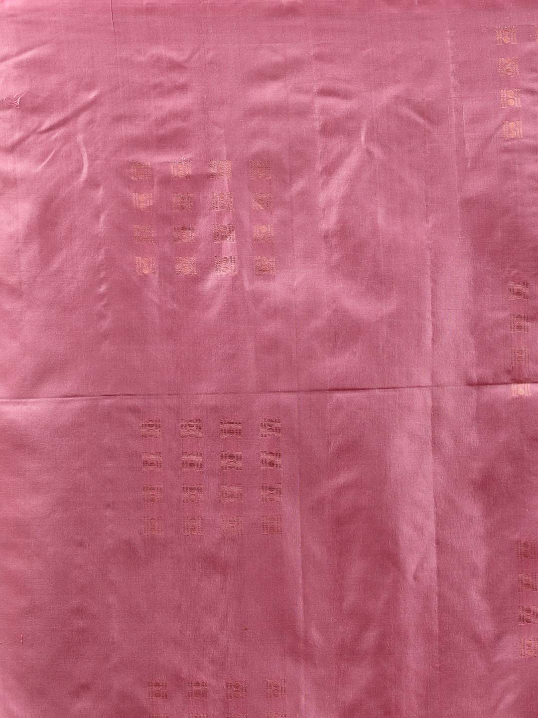 Indethnic Pink Pochampally Pure Silk Handloom Saree - Saree Detail View
