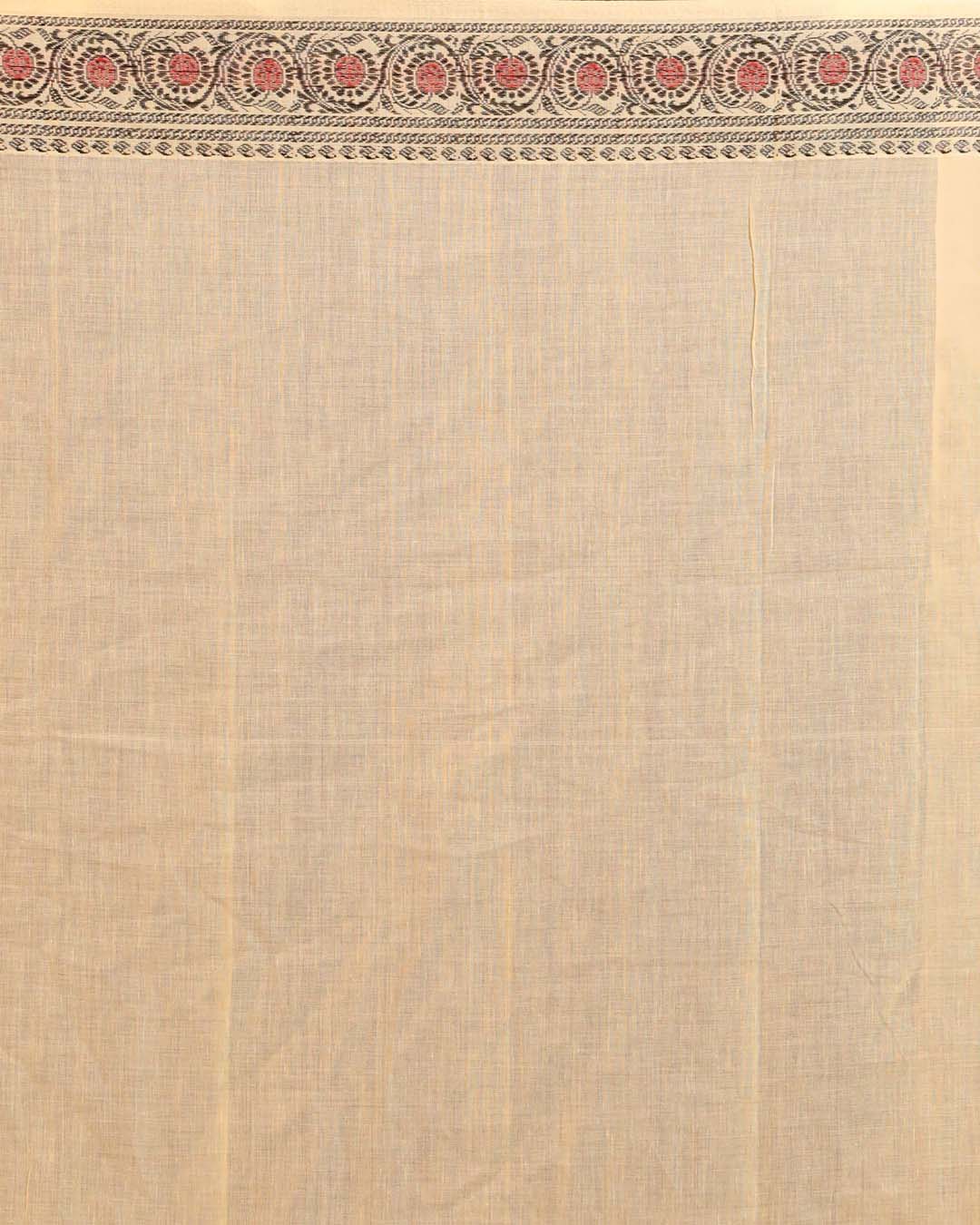 ETHEREAL WHITE (BENGAL HANDLOOM 100% PURE COTTON SAREE)