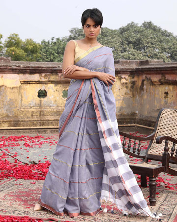 PINK REVERIE (BENGAL HANDLOOM 100% PURE COTTON SAREE)
