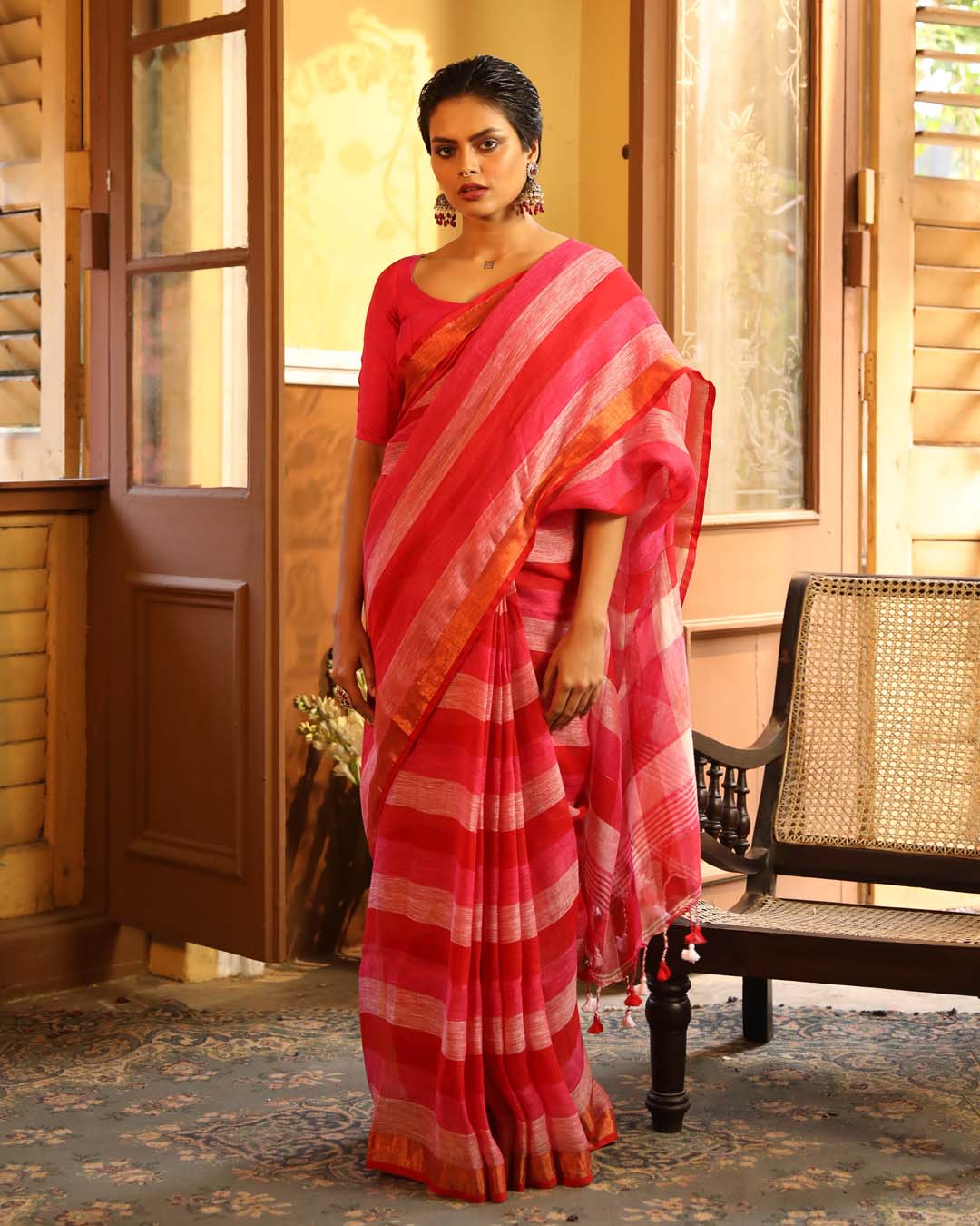 CRIMSON FLAIR  (SAREE)