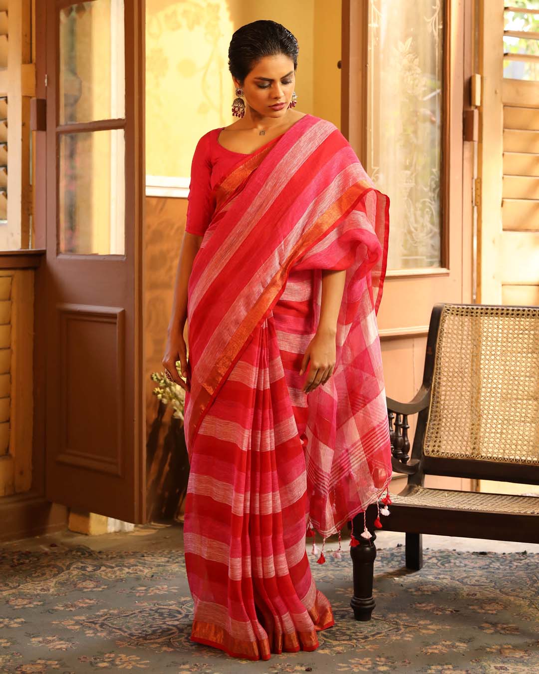 CRIMSON FLAIR  (SAREE)