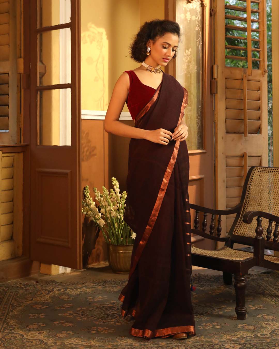 EARTHY ELEGANCE (SAREE)