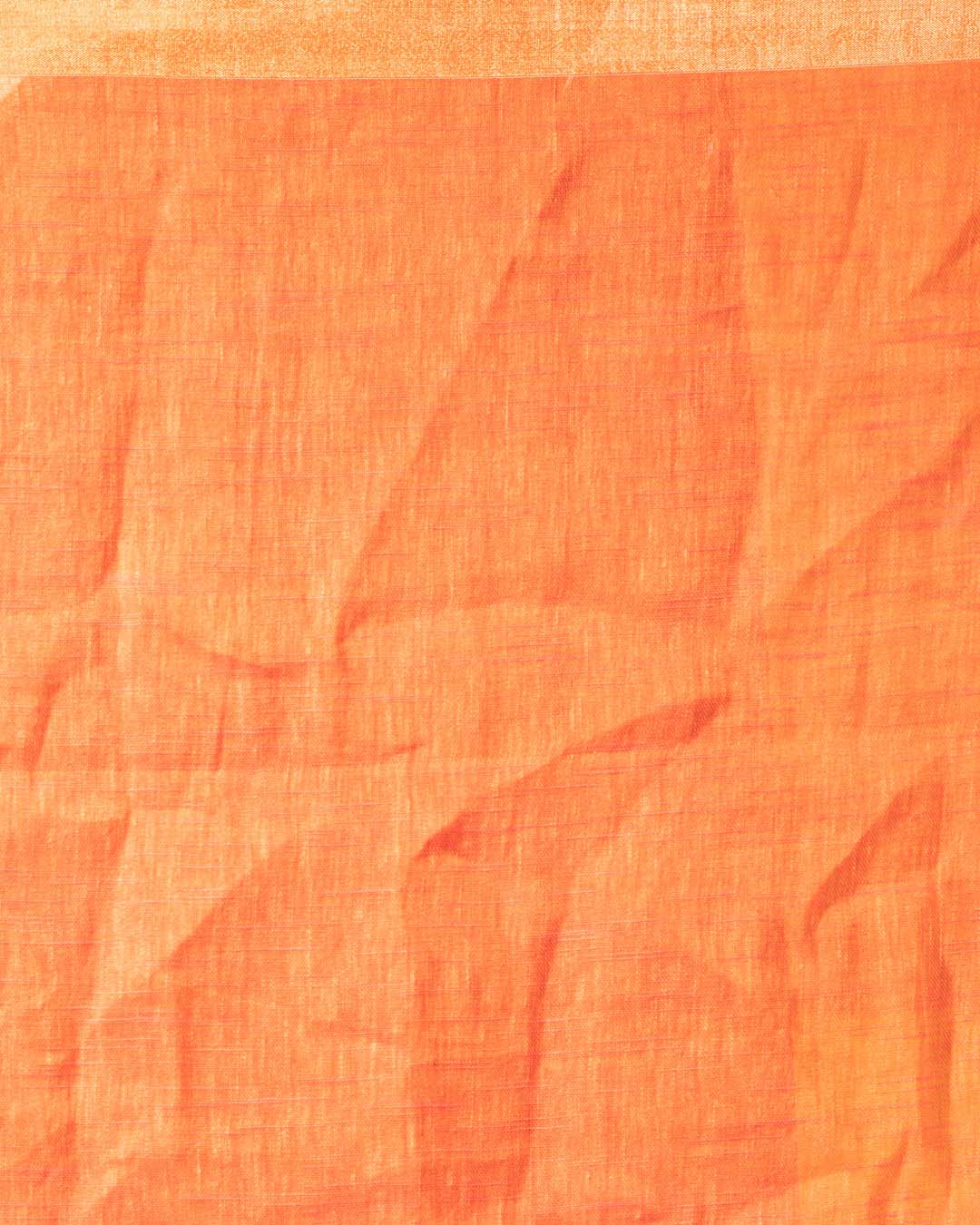 Indethnic Orange Solid Daily Wear - Saree Detail View