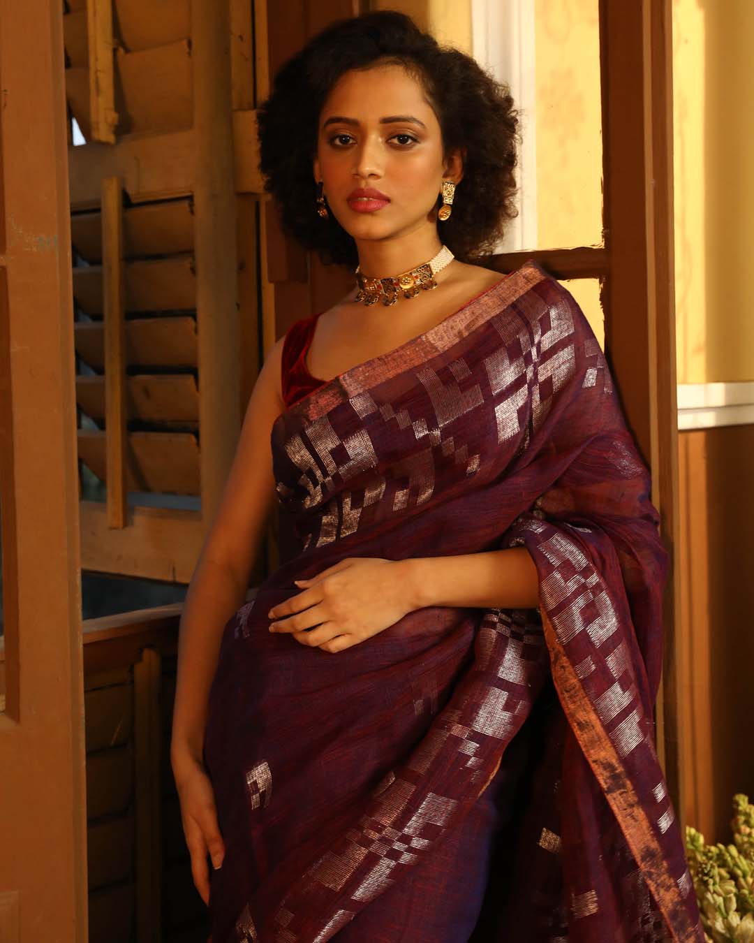 REGAL MAROON (SAREE)