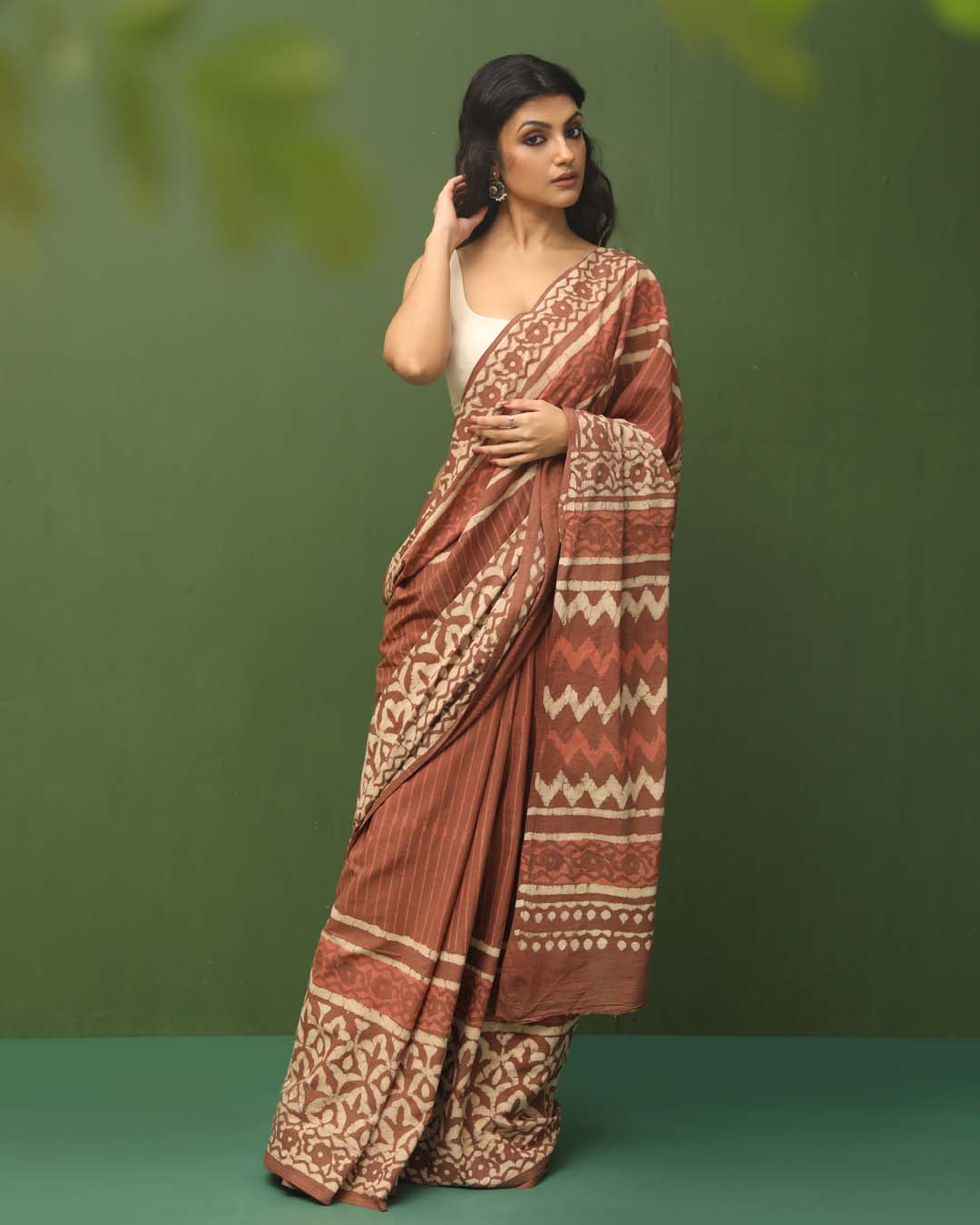 Bagru Rust Printed Work Wear