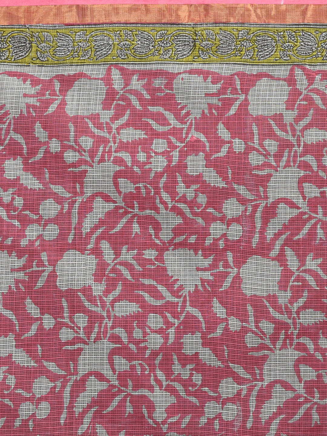 Bagru Pink Printed Work Wear