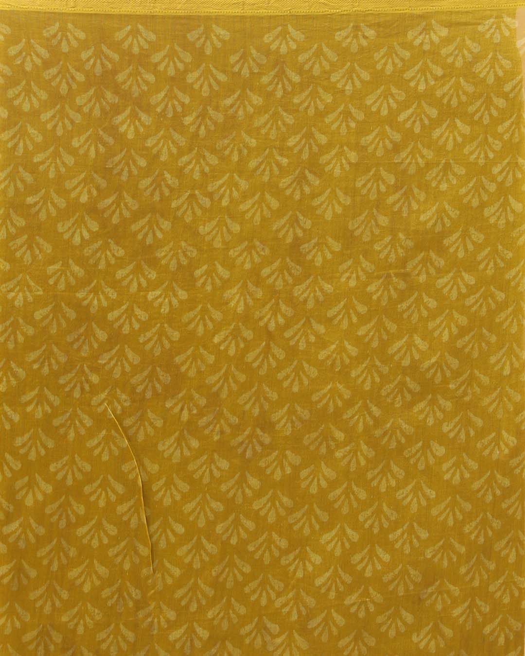 Bagru Yellow Printed Work Wear