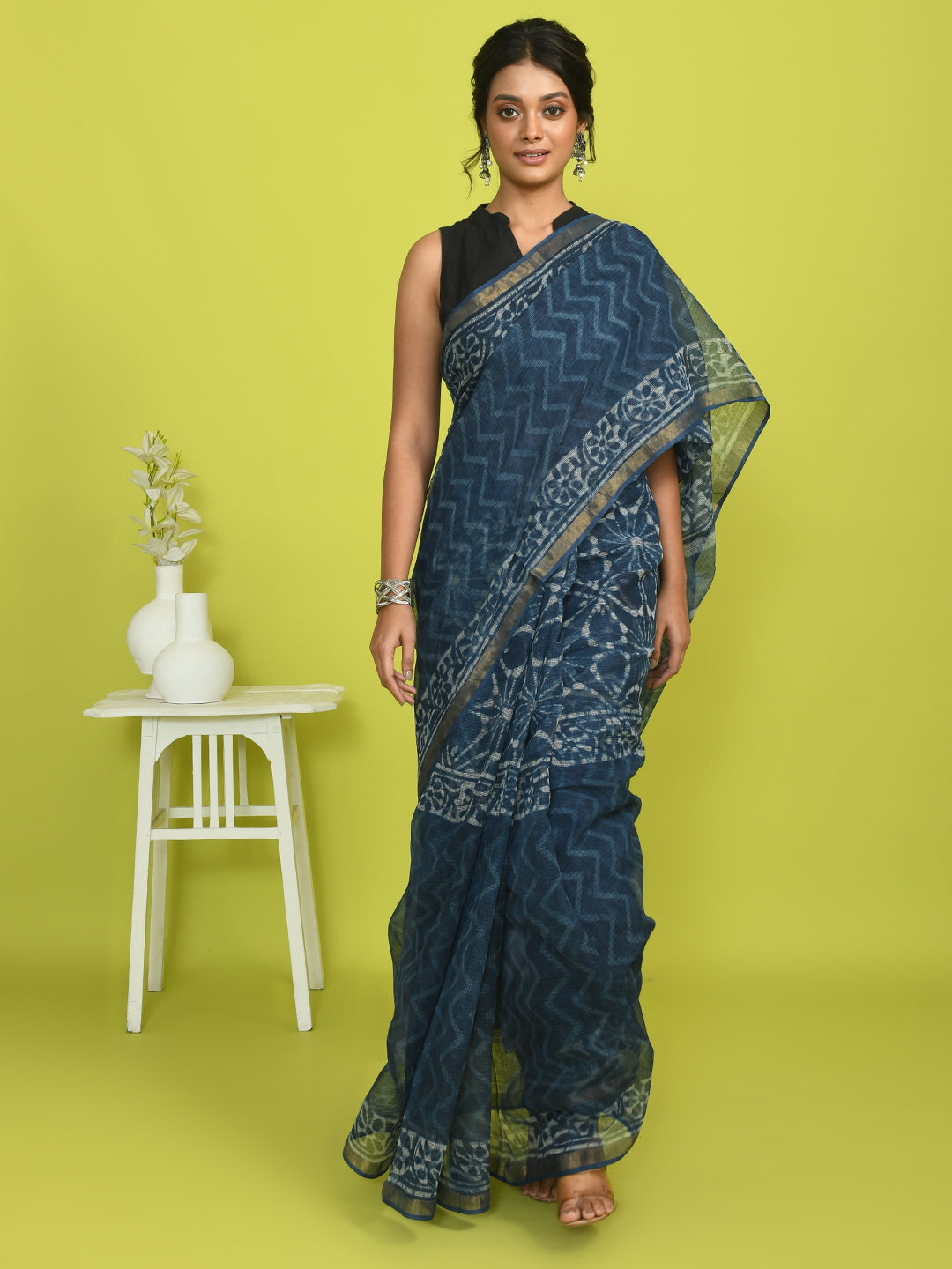 Bagru Indigo Printed Work Wear