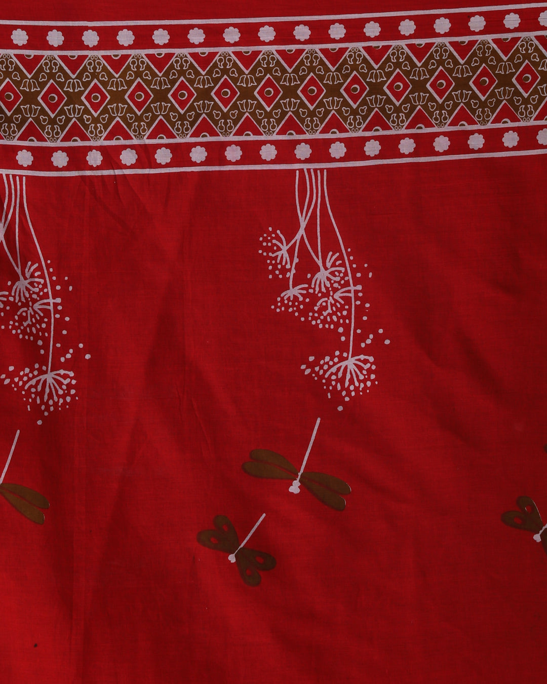 Bagru Red Printed Work Wear