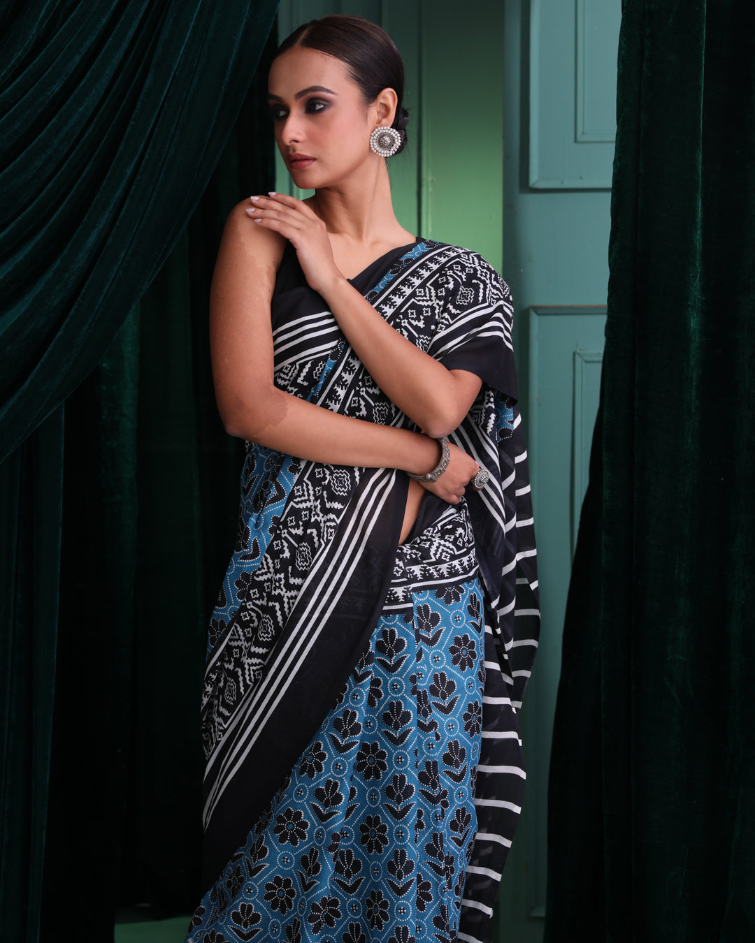 Bagru Blue Printed Work Wear