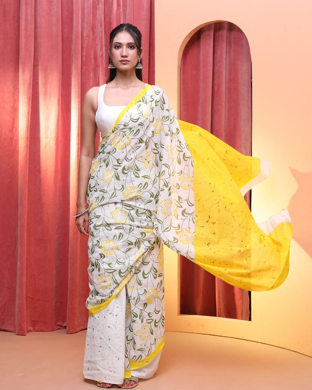 Bagru Yellow Printed Work Wear