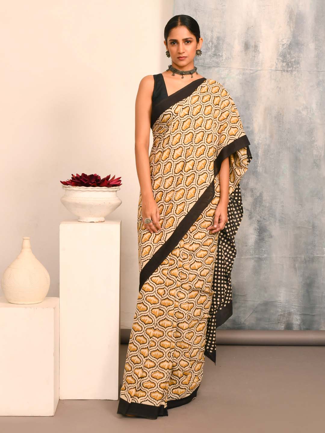 BAGRU GOLD (SAREE)