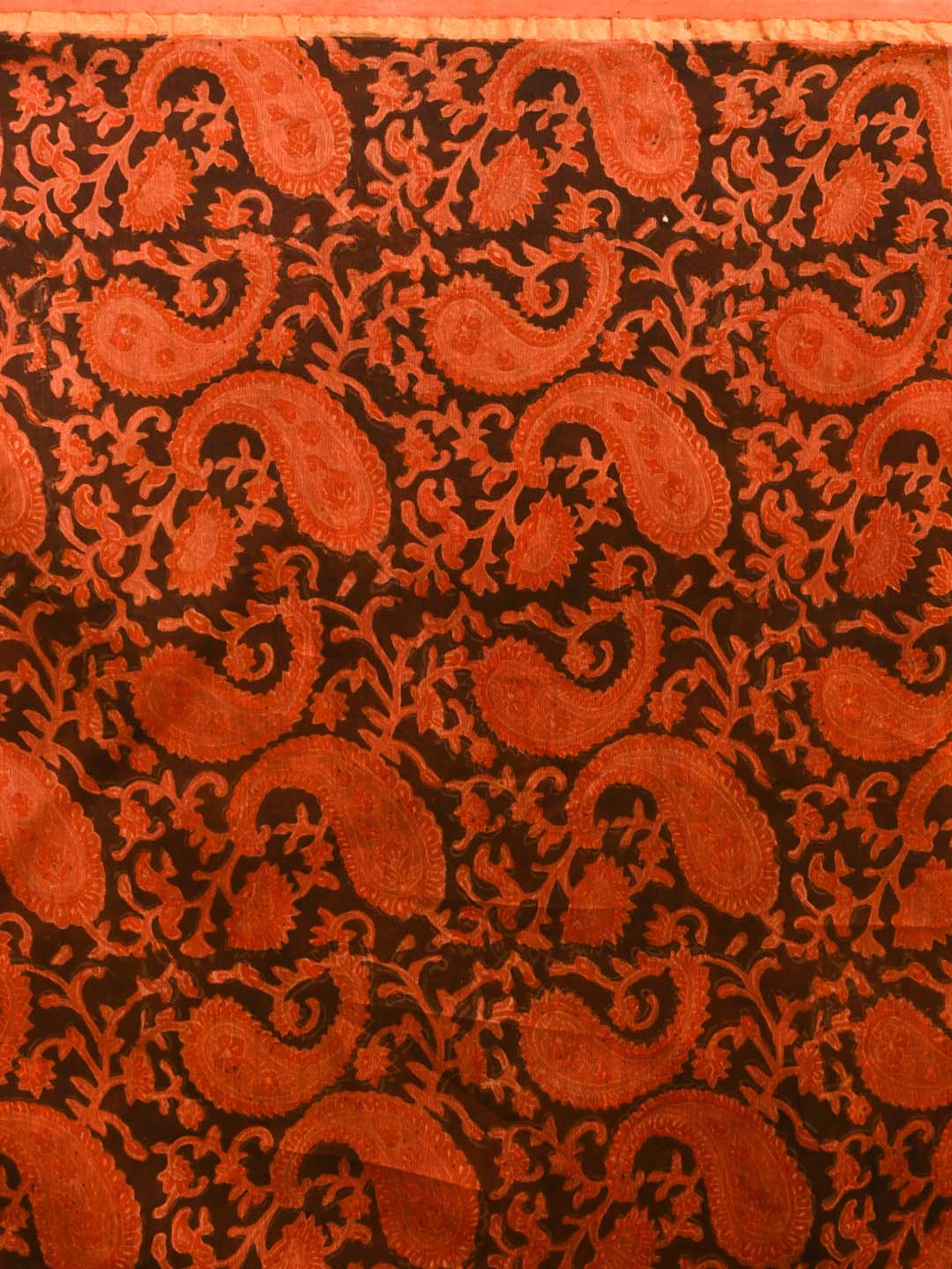 Bagru Orange Printed Work Wear